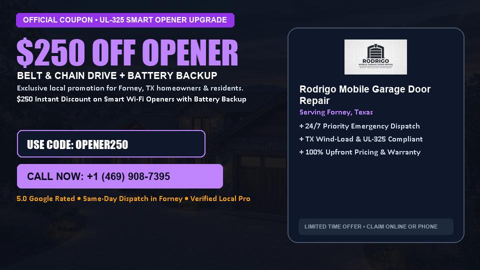 Rodrigo Mobile Garage Door Repair $250 OFF Premium LiftMaster Opener Installation
