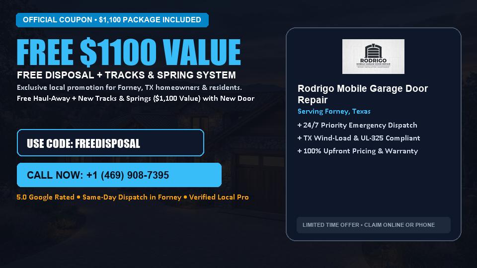 Rodrigo Mobile Garage Door Repair FREE Haul-Away & Heavy-Duty Tracks with New Door